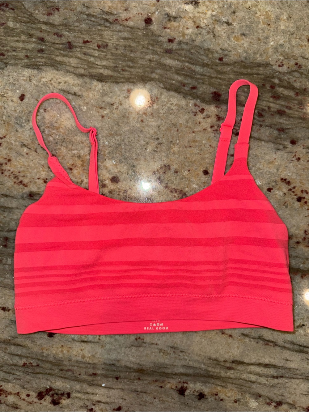 aerie Seamless Strappy Bralette - Bright Coral